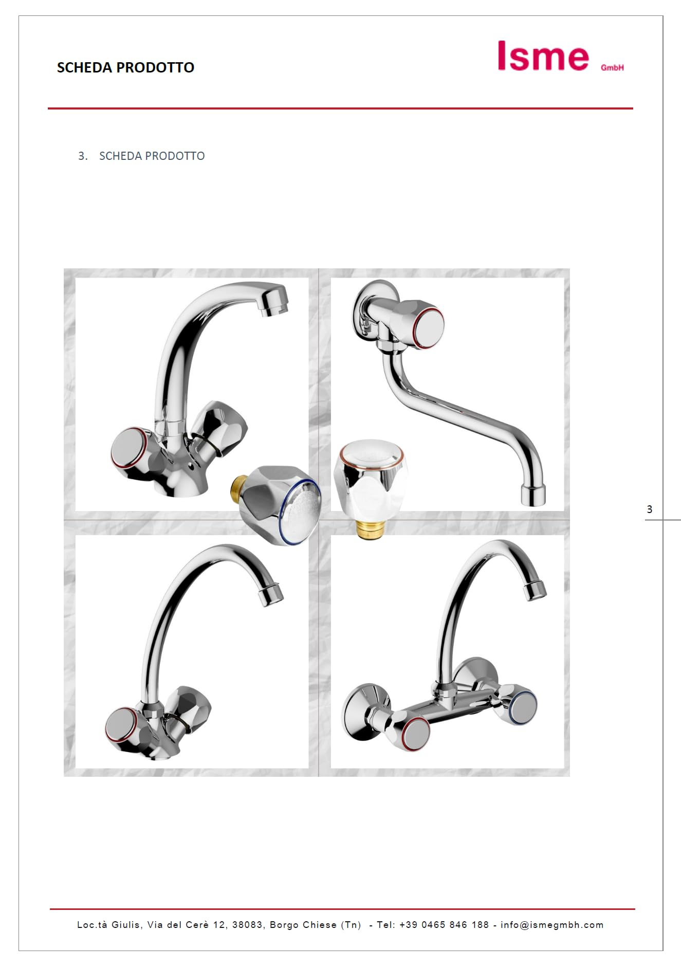 Schläfer 4502816 | Bouton, Poignée pour Groupe Robinet Évier, Kit de Rechange Robinet Salle de Bain et Cuisine Universel, Paire de Poignées en métal CHAUD et FROID avec Tiges Mécaniques 1/2" G - diam
