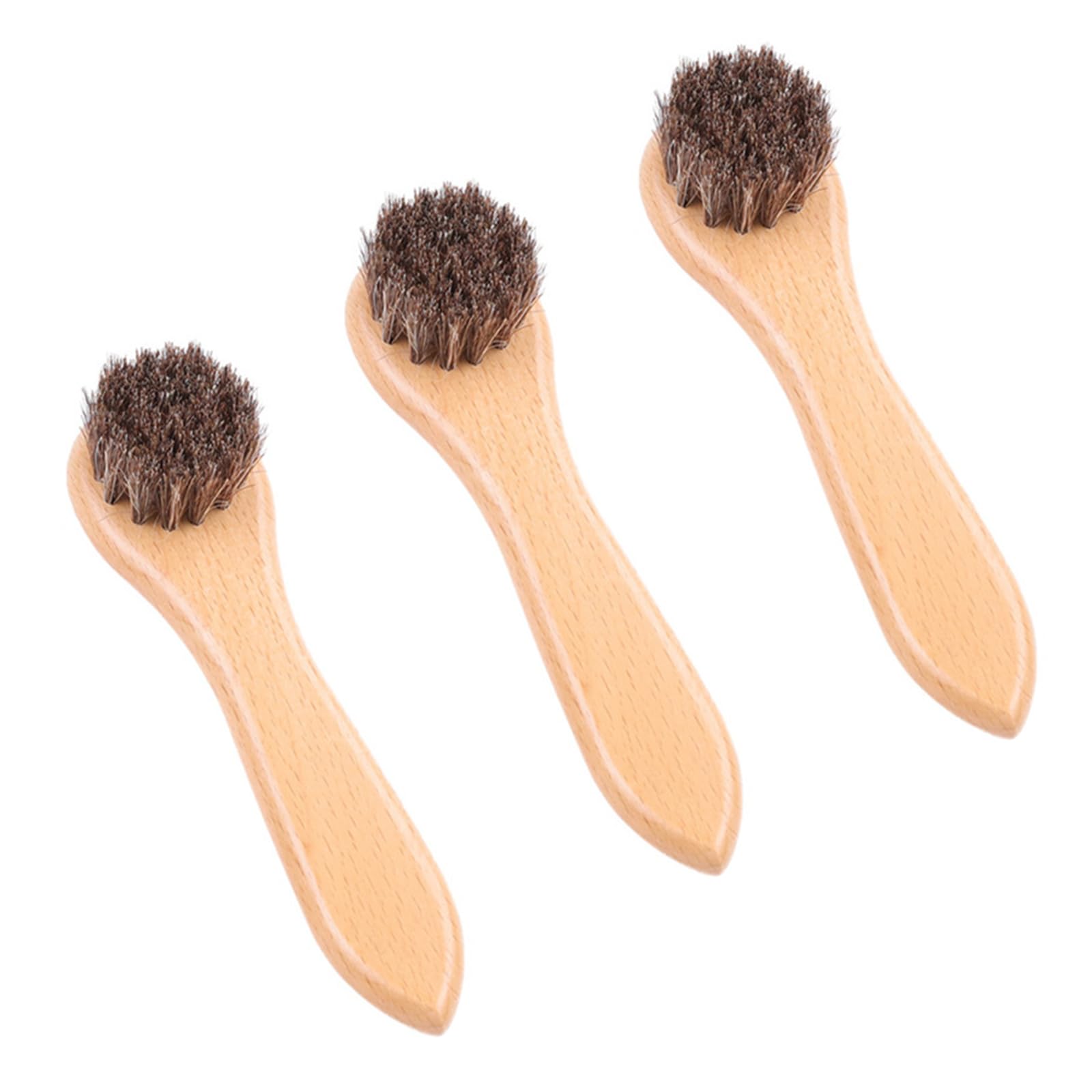 JLEivvi 3 Pcs Baseball Glove Cleaner Brush Professional Horsehair Baseball Glove Brush for Men Women Player