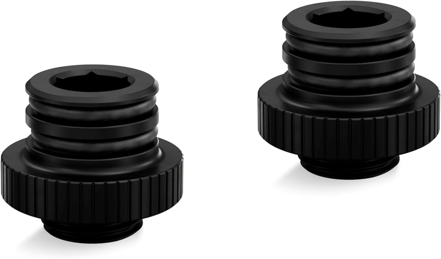 EKWB EK-Quantum Torque Push-in Adapter M 7, Black, 2-Pack