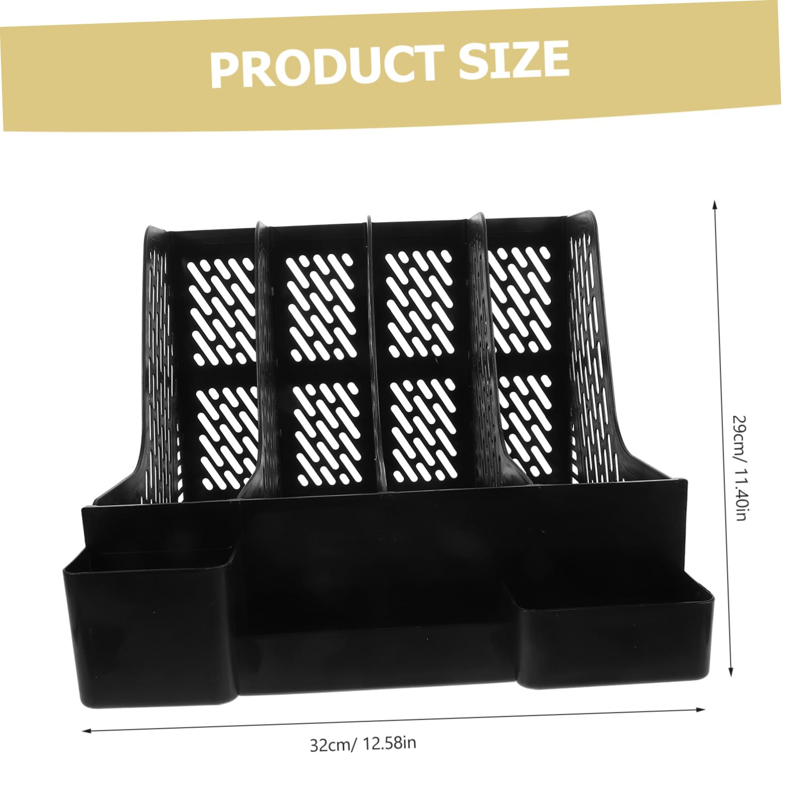 PLAFOPE 1Set Desktop File Organizer Stand Document Rack for Folders Easy to Install Capacity Simple Design for Home Office and Study Use