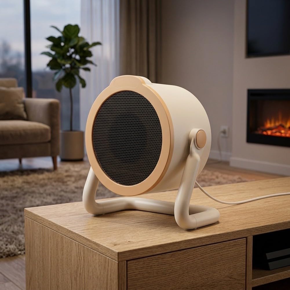 GLOBALHUT Calefactor Silencioso para Dormitorio y Oficina(GrayUK)