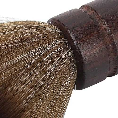 Hairdressing Neck Brush,Barber Soft Neck Duster Brush,Advanced Wooden Salon Hair Cutting Brush Neck Brush Accessory for Barber Shop or Salon,Nylon Hair Wooden Handle Face - Image 4