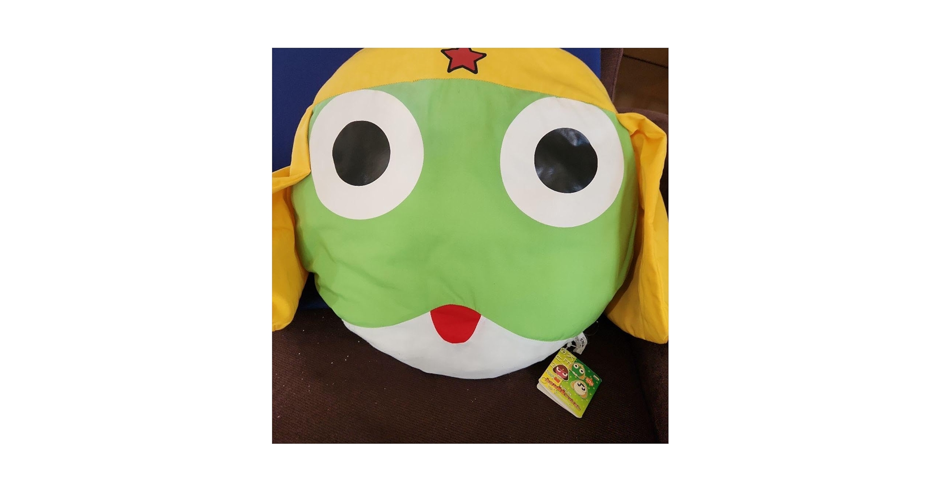 Amazon.co.jp: タグ付 ケロロ軍曹 ケロロ 大きな顔型クッション HQBH