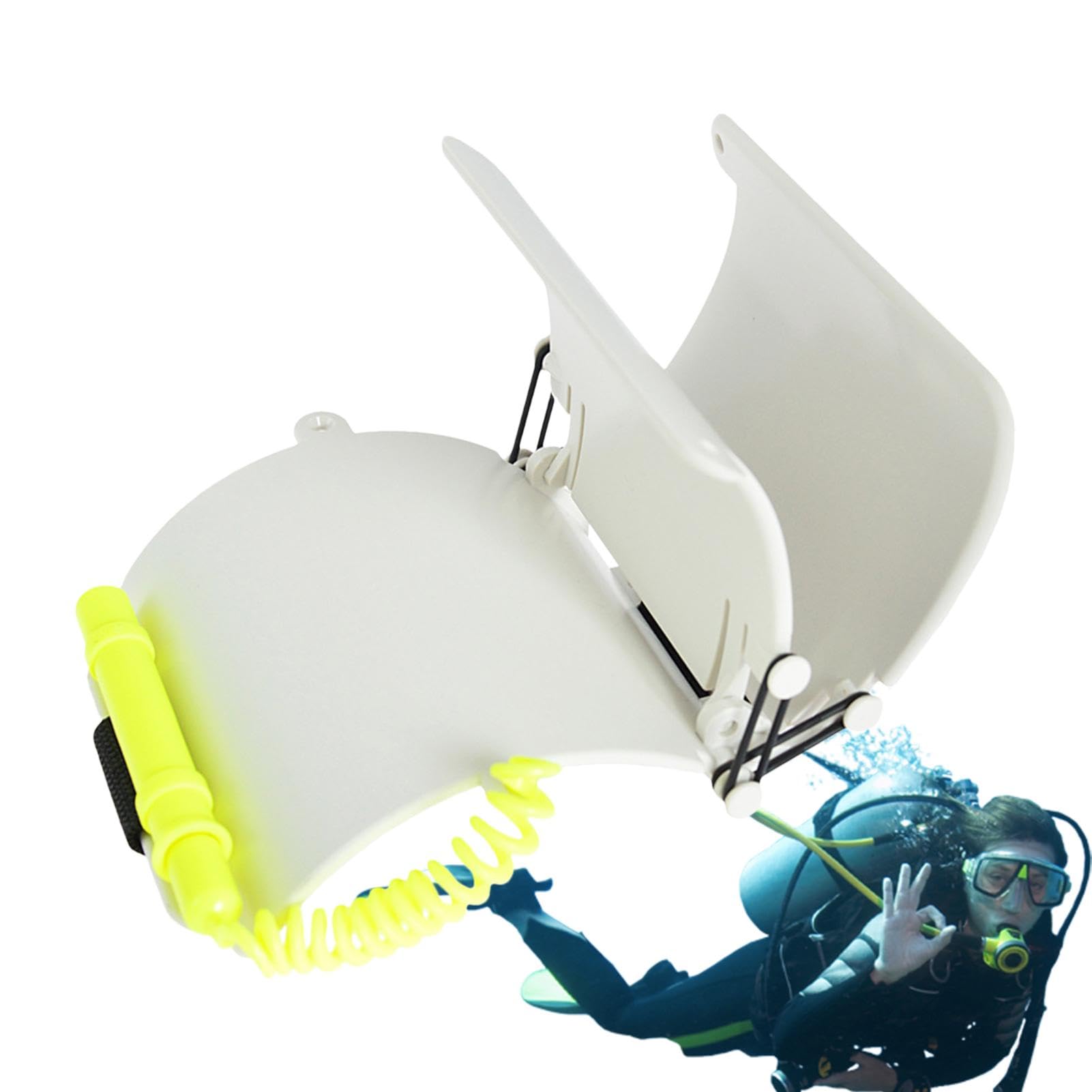Agatige Ardoise De Plongée 3 Panneaux – Poignet Réglable, Crayon Flottant, Communication Sous-marine Pour Plongeur