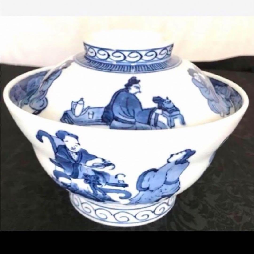 ✿夏の設えにも✿ 三洋陶器 南風窯 金彩 プラチナ銀彩 色絵草花紋 蓋付 小丼 ✿夏の設えにも✿ 三洋陶器 南風窯 金彩 プラチナ銀彩 色絵草