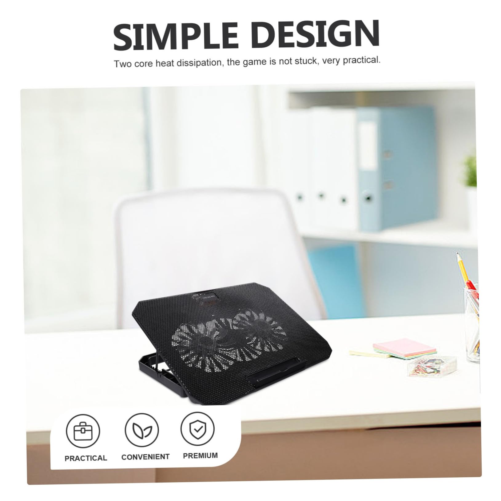 Hemobllo Radiador De Portátil para Computadoras De Refrigerador USB para Portátil Base Refrigeradora para Soporte para para Gaming y Trabajo Intensivo