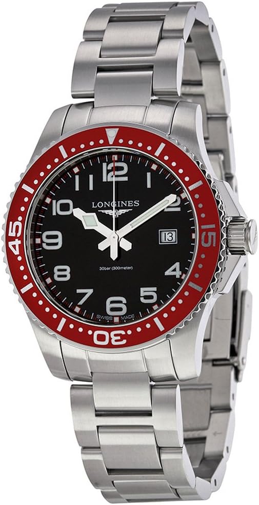 Longines Hydroconquest Quartz Mens Watch Red Chile Ubuy