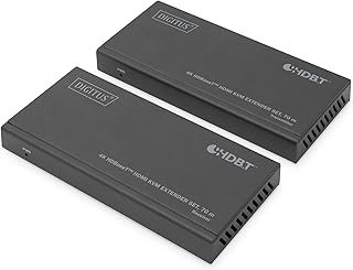 DIGITUS HDBaseT HDMI KVM Extender 4K/30Hz, 70 m, 10.2 Gbps, HDCP 2.2