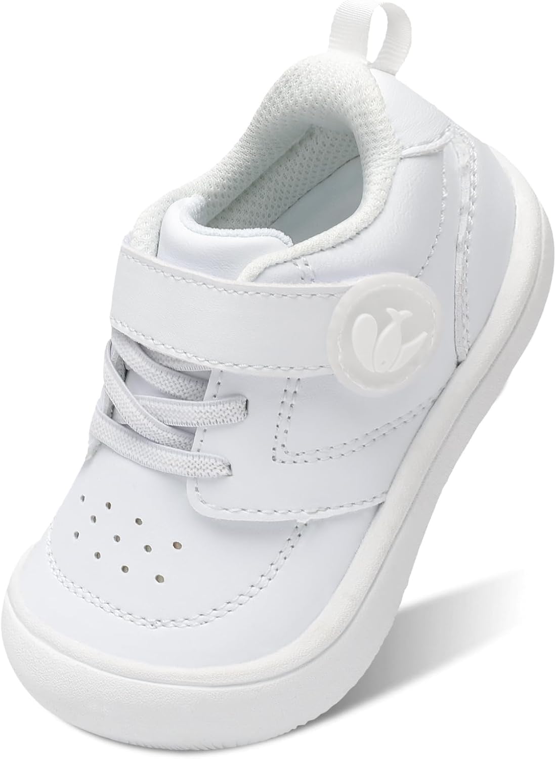 FEETCITY Leather Baby Shoes Boys Girls First Walking Shoes Infant Sneakers Crib Shoes Breathable Lightweight Slip On Shoes