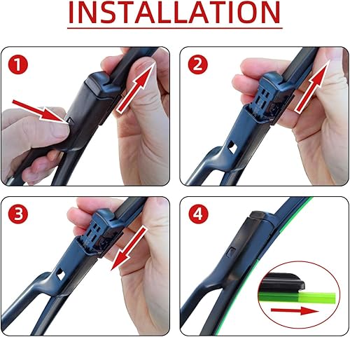 Miniatura 5 de 2 limpiaparabrisas delantero de 22 pulgadas y 18 pulgadas de repuesto para Geely GX3 2017-2022, limpiaparabrisas de equipo original, que cumple con