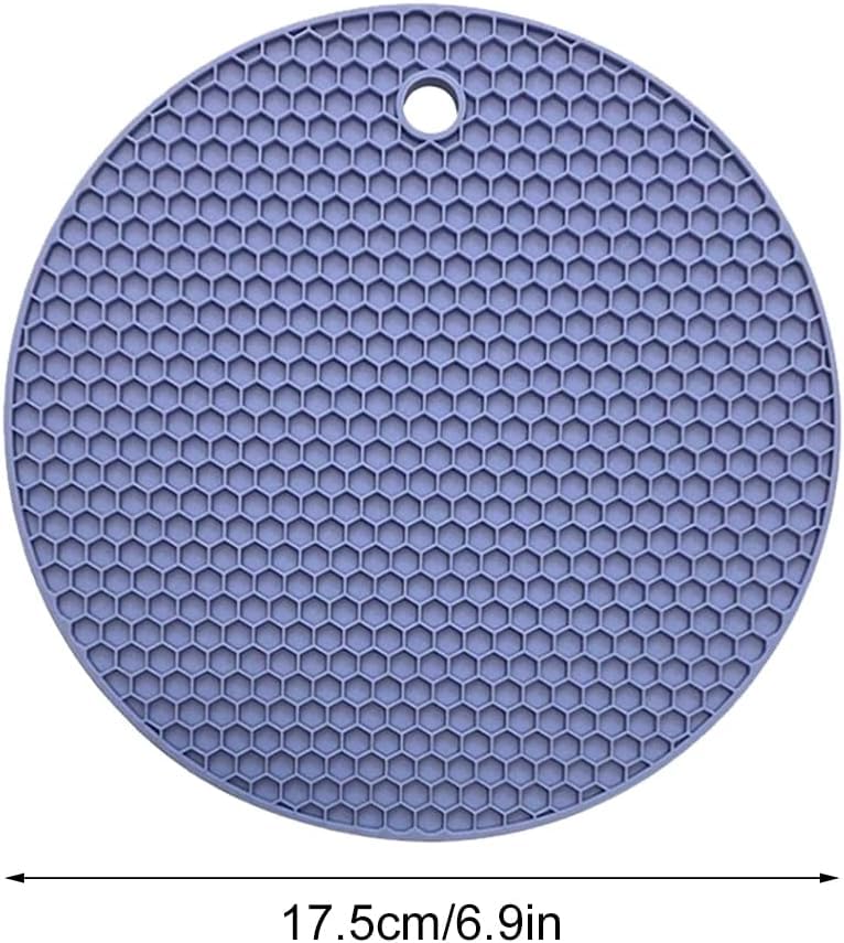 Lekmat voor honden, likmat voor honden, siliconen mat rond, voerbakmat hond, kattenbakmat, likmat, geschikt voor middelgrote en kleine huisdieren, 2 stuks