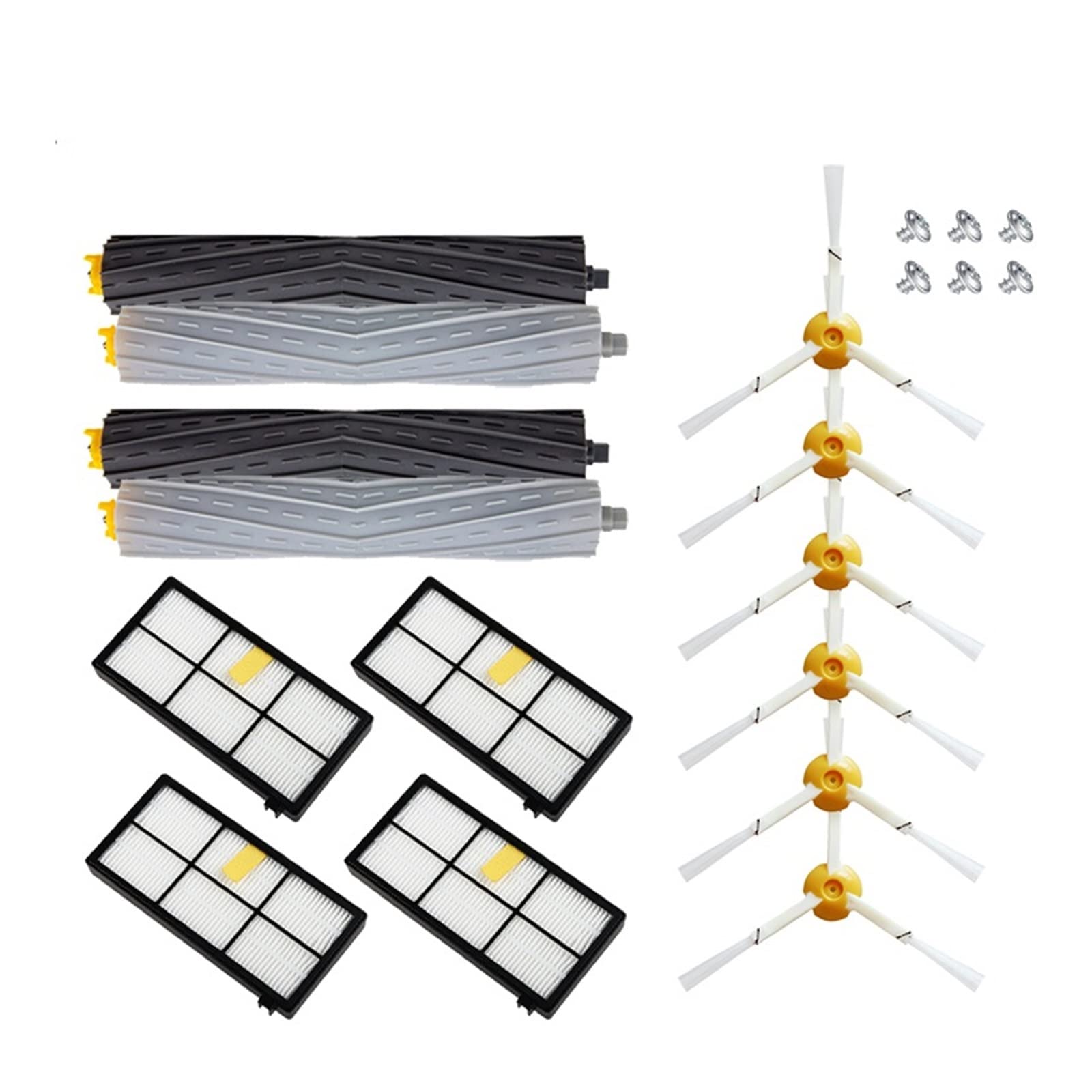 AYBAL Compatibile con filtri HEPA e amp;Spazzole Kit Compatibile con IRobot Roomba 800 900 Serie 860 870 880 890 960 980 990 Robot Parti for Vaccum Cleaner Accessori (Color : SMT191)