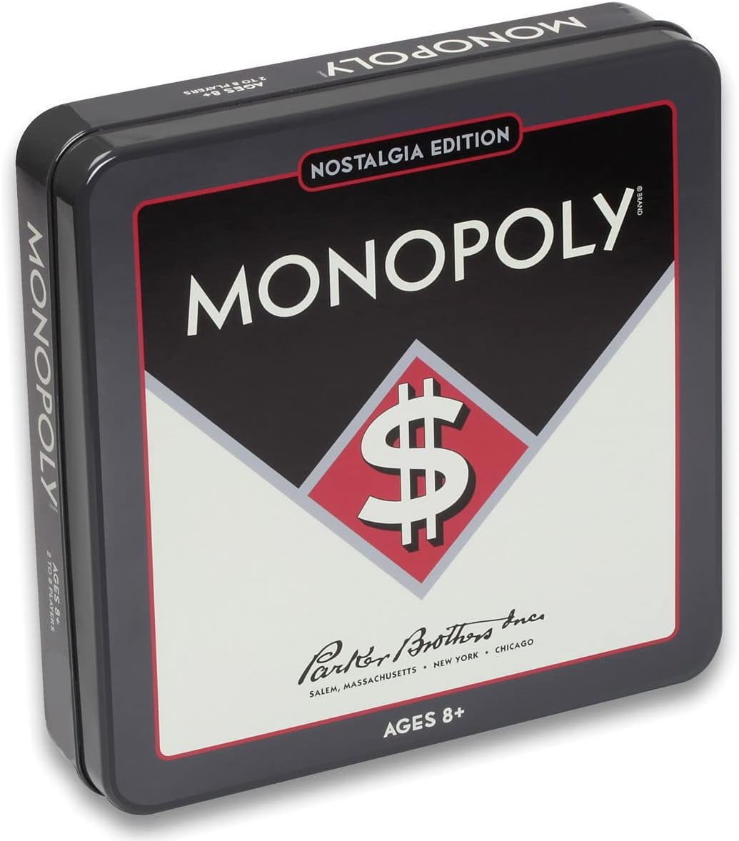 WS Game Company Monopoly Nostalgia Edition in Collectible Tin