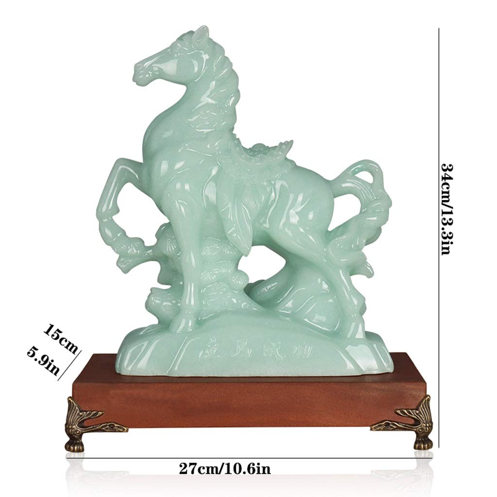 For escritorio, oficina, hogar, familia, colección de adornos abstractos, regalos, figuras, estatuas de regalo artísticas for decoración del hogar, estatuas de Buda, adornos de caballos del zodíaco ch