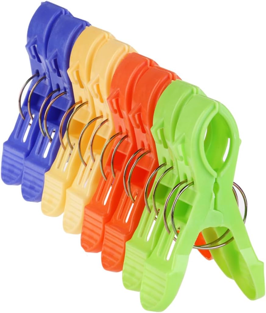 Alipis 16Pcs Heavy Duty Tarp Fasteners Set Waterproof Camping Clips for Tent and Awning Adjustable Grip Snaps for Outdoor Use for Camping and Picnics