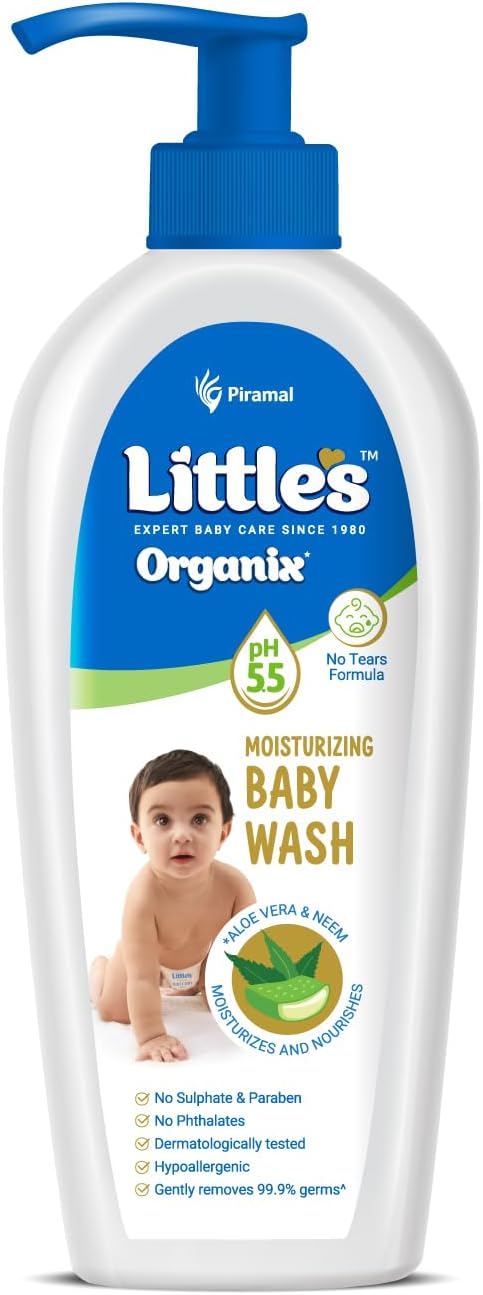 - Organix Gentle Baby Wash 400ml - Pump Pack | Dermatologically tested | With Organic Aloe Vera & Neem | pH balanced | All skin types