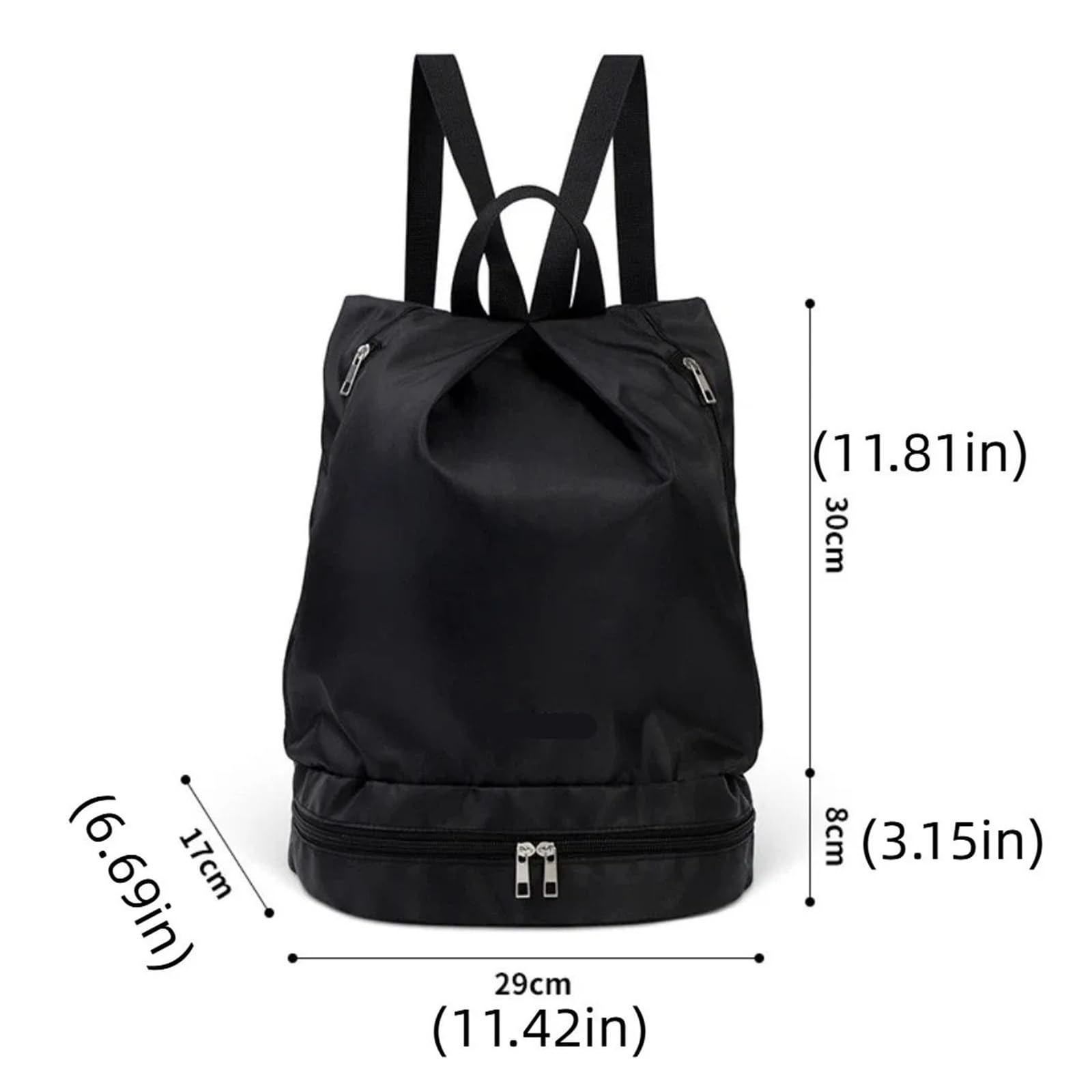 Sac de Bain étanche avec Compartiment à Chaussures, fourre-Tout Plage léger séparation sèche et Humide(Pink)