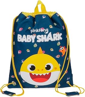 BABY SHARK Bolsa de Merienda Baby Shark, color Azul, 27x34 cm
