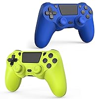 Vista 1 de SHINXIN 2 Pack Wireless Controller Compatible with PS4/Slim/Pro/PC with Dual Vibration/3.5mm Audio/Type-C Port and 2 pcs Type-C Cable
