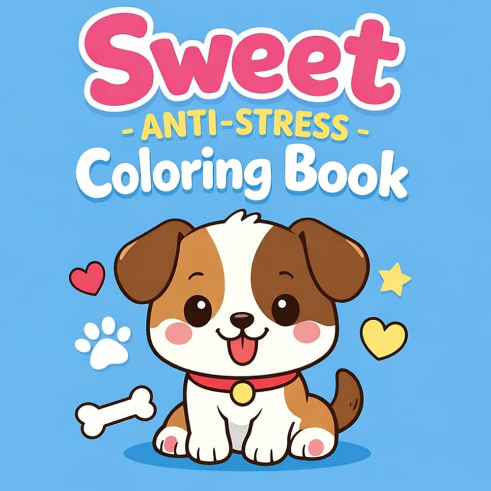 Sweet Anti Stress Coloring Book: Coloring Book For Children AGE 3-7 Sweet, Charming,Friendly (Sweet and Easy Coloring Books)