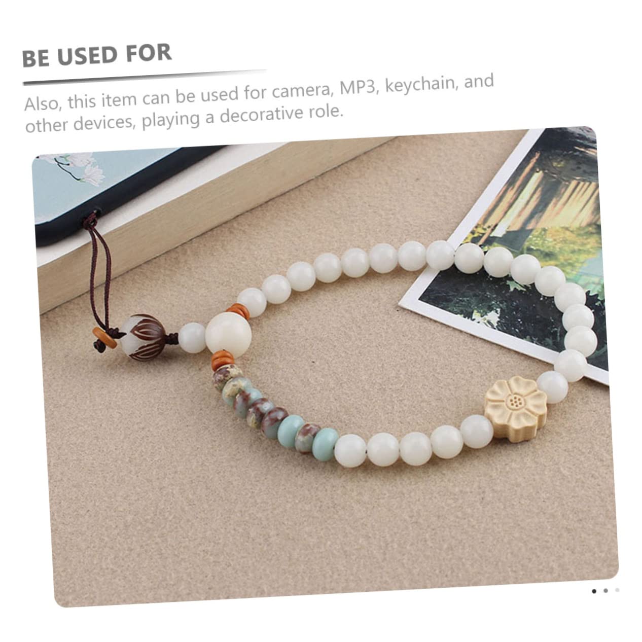 SHINEOFI Cadena de Teléfono Móvil Lanyard Decorativo para Colgar Compatible con Múltiples Dispositivos de Único