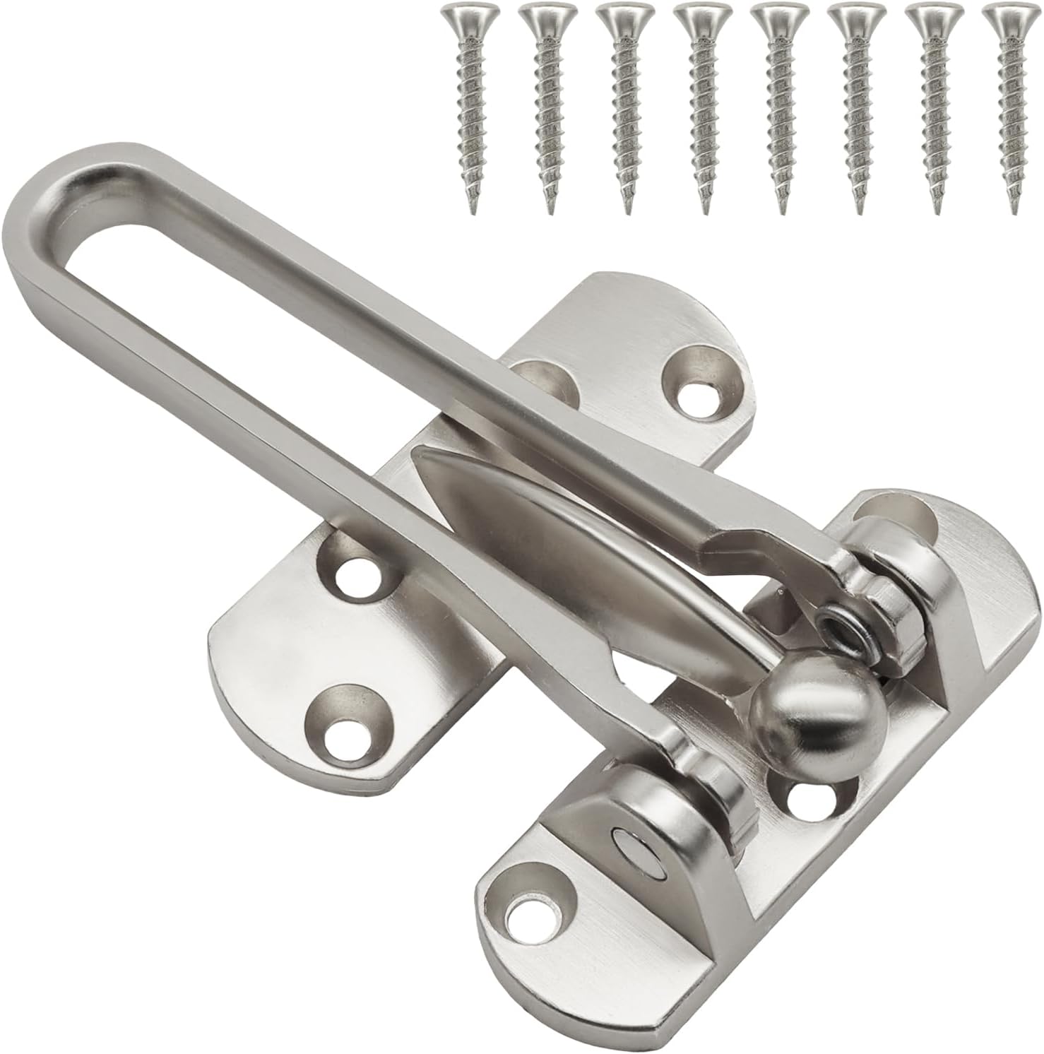 Heavy Duty Swing Bar Door Lock, Silver, 1 PCS