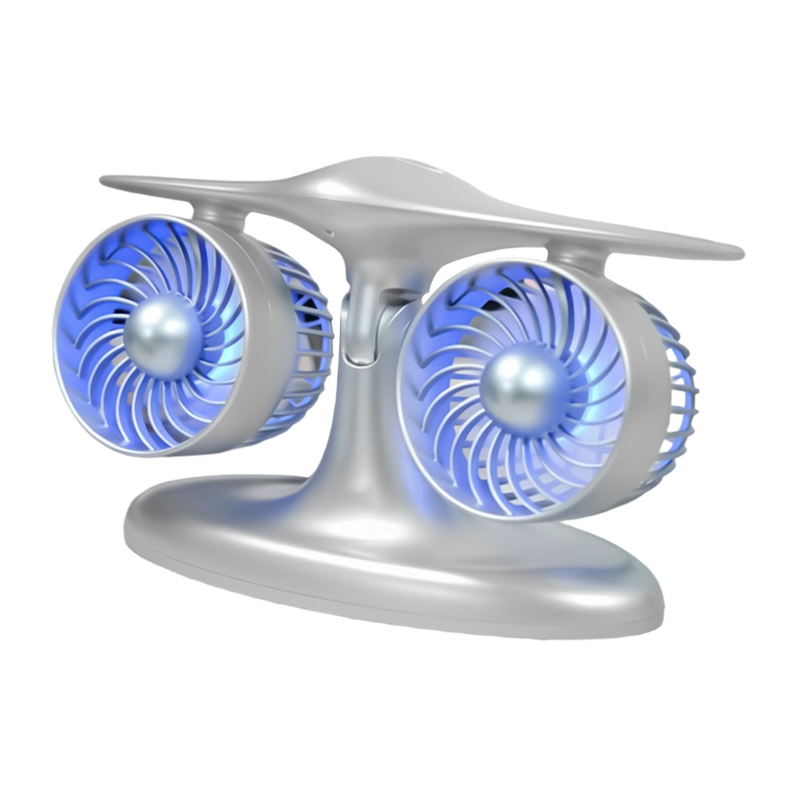 Ventilateur de bureau rechargeable USB-C avec batterie 3000 mAh et 3 vitesses