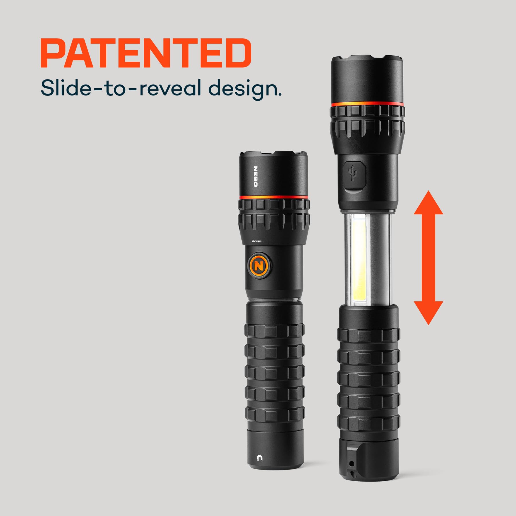 counterfeit nebo flashlight Inspector Rechargeable this compact LED flashlight features four light modes including High NEBO SLYDE King 2K Flashlight