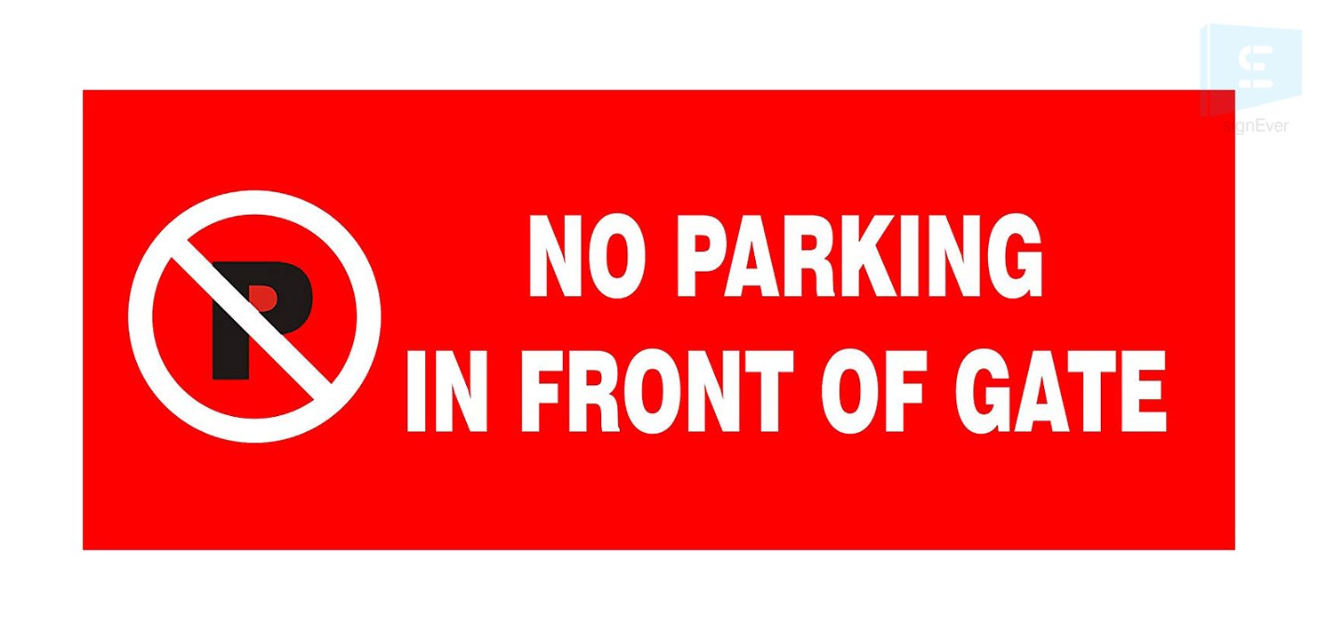 SIGN EVER No Parking in front of gate sign board Vinyl With Forex Sheet 25cm X 10cm (B0792FC6FY) Amazon Price History, Amazon Price Tracker