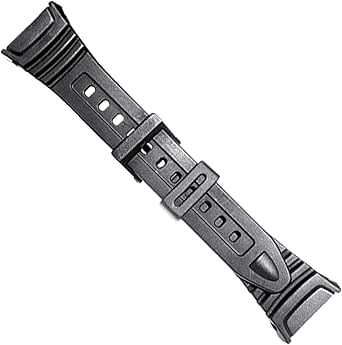 Cinturino orologio nero in gomma resina compatibile con Casio LA-20WH 10393847 LA20 10mm