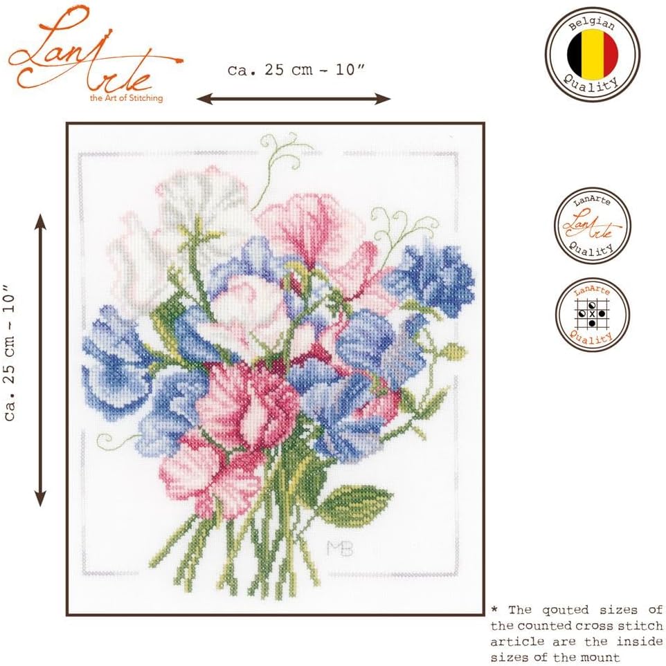 Vervaco Counted Cross Stitch Kit Colourful Bouquet