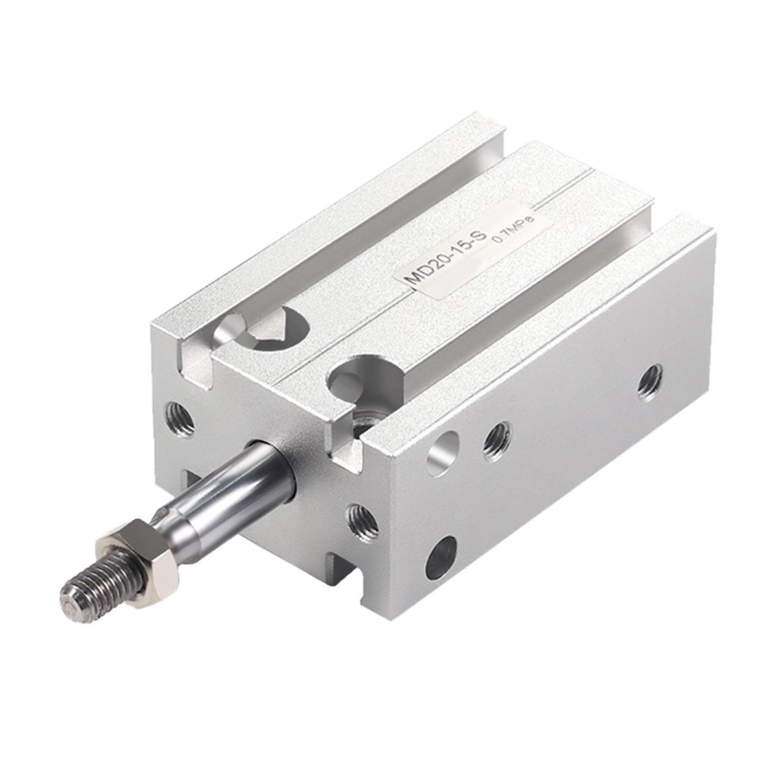 Vérin pneumatique MD16 précision de guidage alésage 16mm et course 60mm à double action