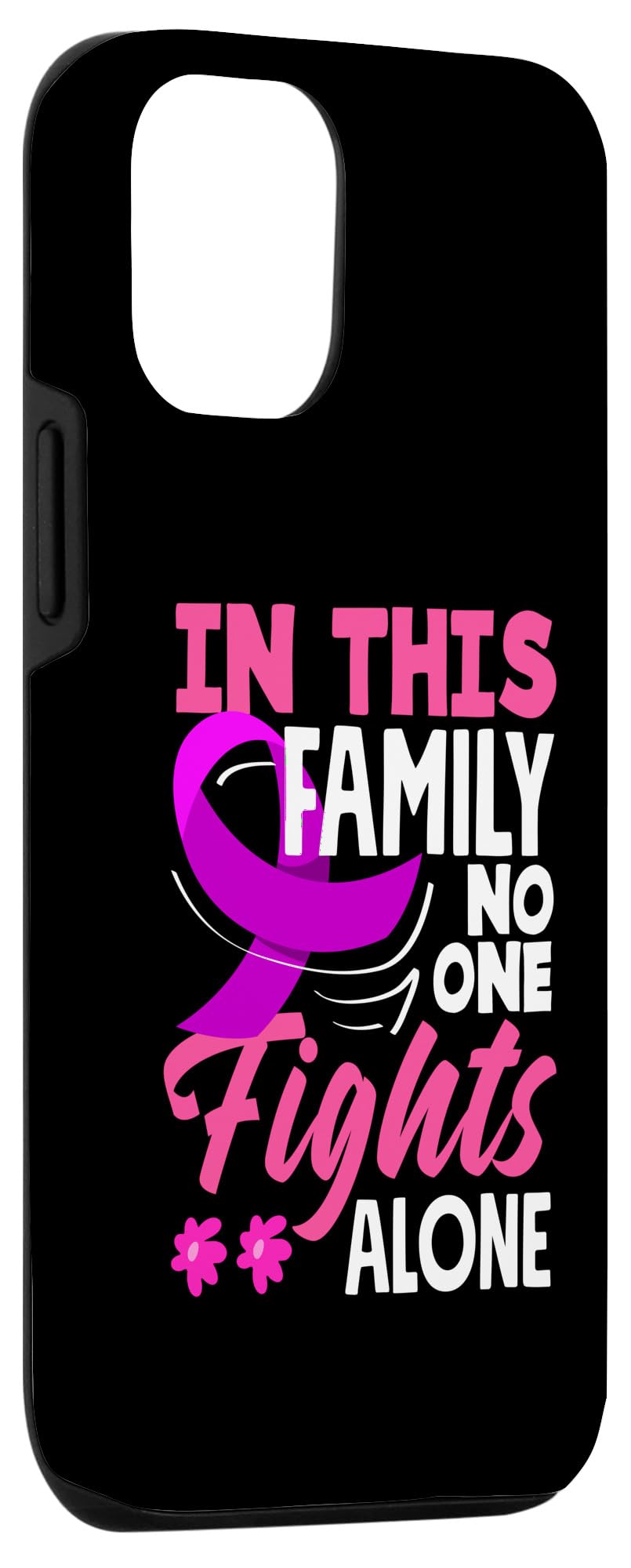 iPhone 15 In This Family No One Fight Alone Breast Cancer Awareness Case - Image 3