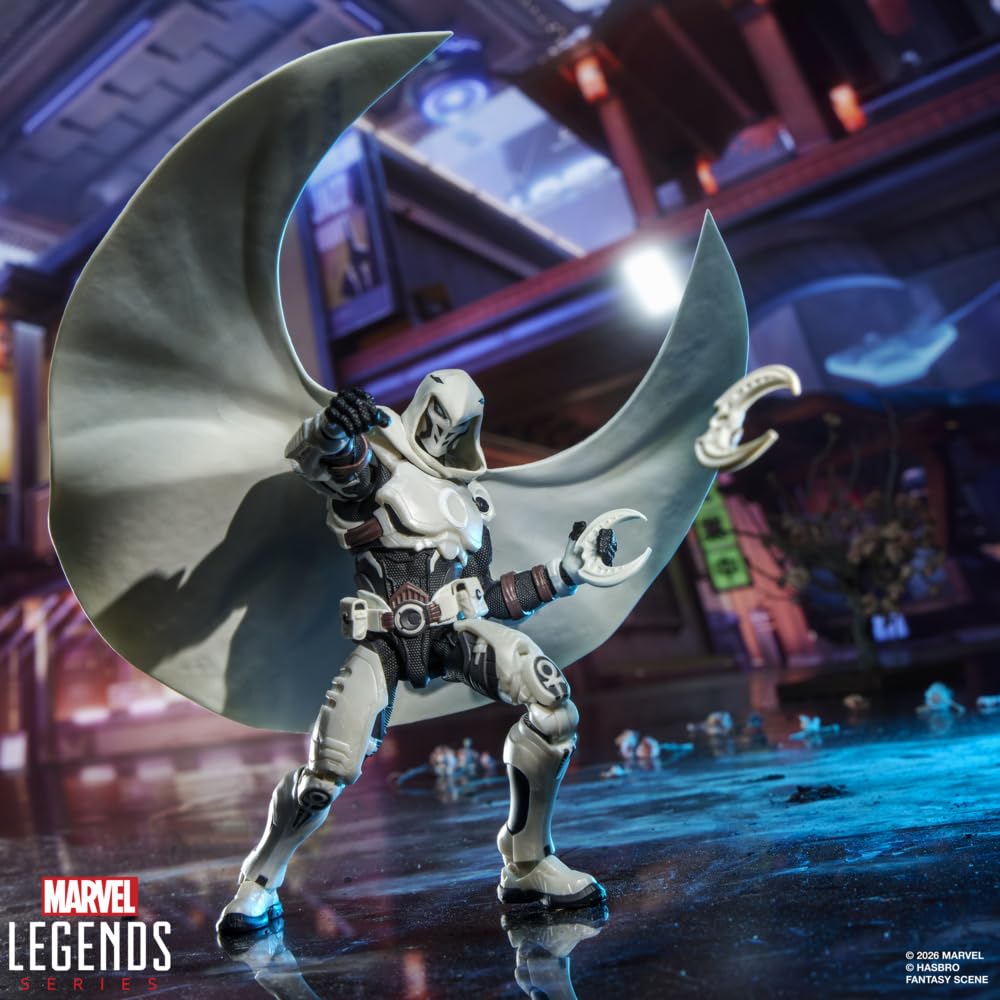 Marvel Legends Series Marvel Rivals Moon Knight vom Videospiel inspirierte Action-Figur (15 cm) zum Sammeln