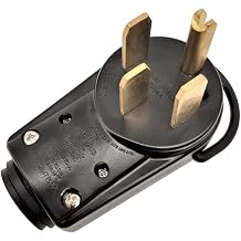 Parkworld 691623 RV 50A 14-50P Replacement Male Power Assembly Plug with Handle