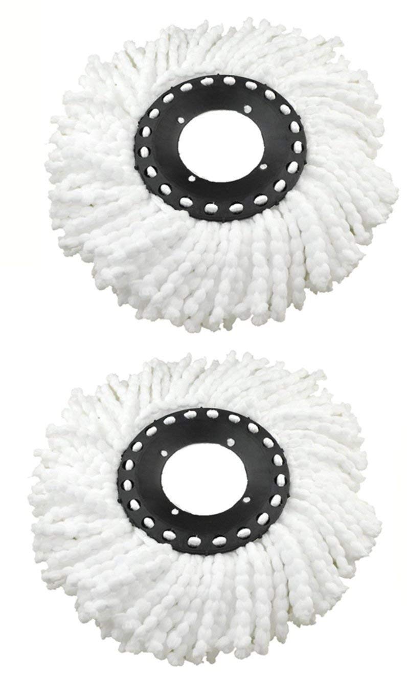 Namaskaram® 360 Rotating Spin Mop Cleaner, Microfiber Mop Head Replacement Refill for Home & Office Floors, Tiles & Wooden Floor Dust Cleaner Use Spin Mop Refills Disc Dia in Pack of 2 (B07QQCDF34) Amazon Price History, Amazon Price Tracker