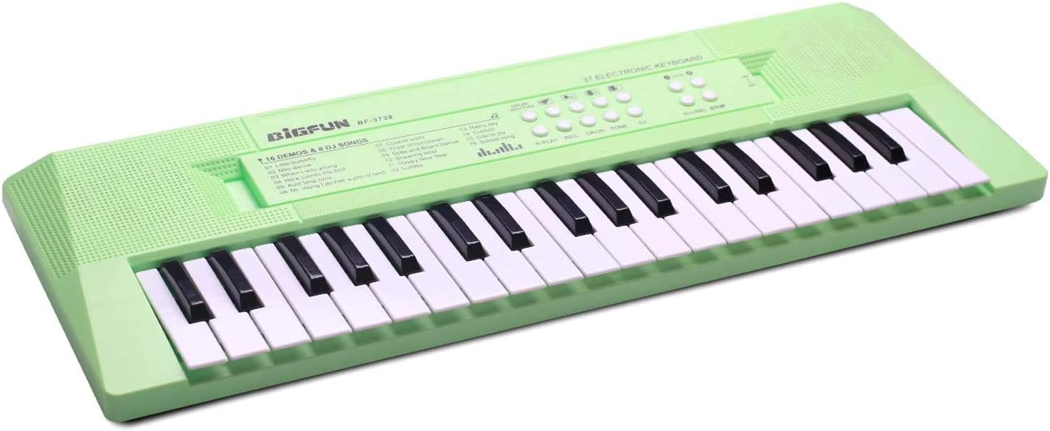 AIMEDYOU Kids Keyboard, 32 Keys Kids Piano Portable Electronic Musical Instrument Multi-Function Music Keyboard Piano for Kids Early Learning Educational Toy Birthday Xmas Day Gifts (Green)