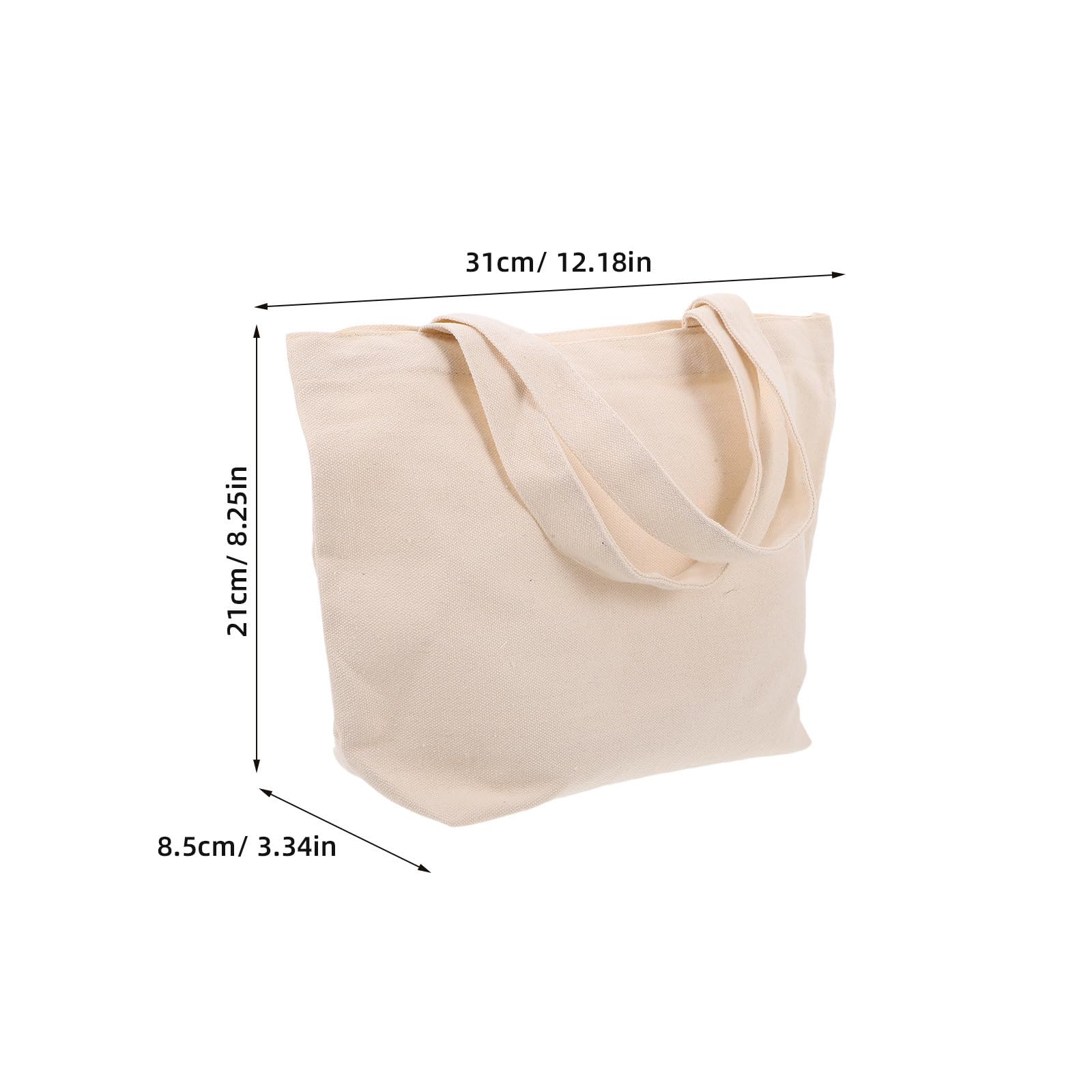 10 Bolsas de Lona para Mujer, Reutilizables, Diseño Espacioso, Material de Lona Natural, Ideales para Fiestas y Manualidades