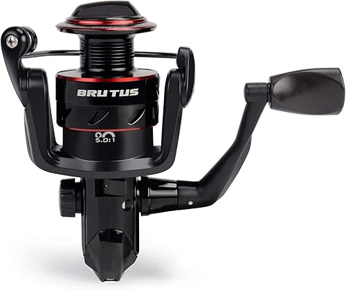 Miniatura 2 de KastKing Brutus Spinning Reel, Freshwater Spinning Fishing Reels, Graphite Frame, CNC Aluminum Spool, 5.2:1 Gear Ratio, 4+1 Ball Bearings
