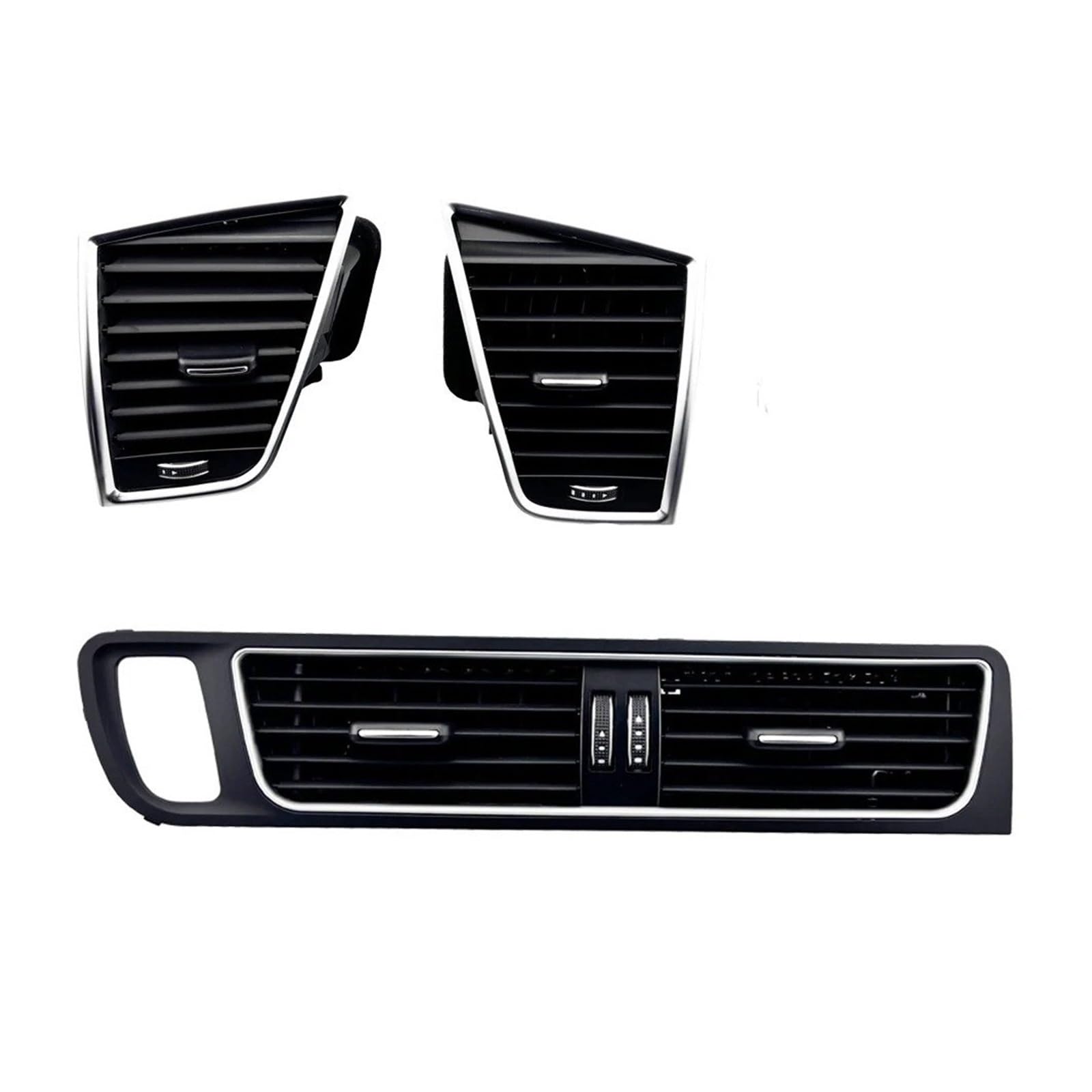 Car Air Conditioner Vent 8R1820901 8R1820902 8R1820951C For Q5 2009-2017 Front Air Conditioning Outlet Center Armrest Car Air Vent Assembly(A set 3pcs)