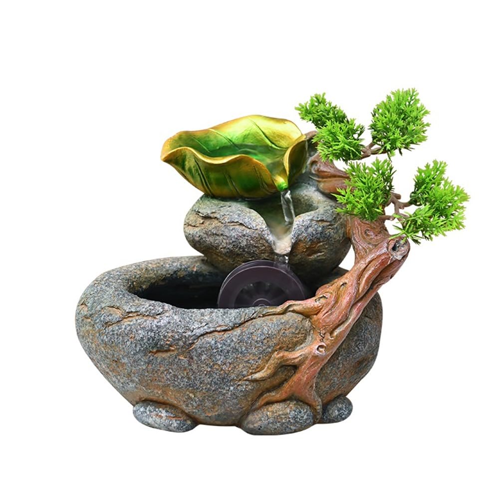 Water Feature Tabletop Fountain Indoor Waterfall Decor