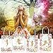 12 Pcs Enchanting Fairy Floral Theme Gift Bags with 4 Reversible Designs, Elegant Party Favors, and Present Packaging, Durable Kraft Paper Bags with Handles for All Occasions