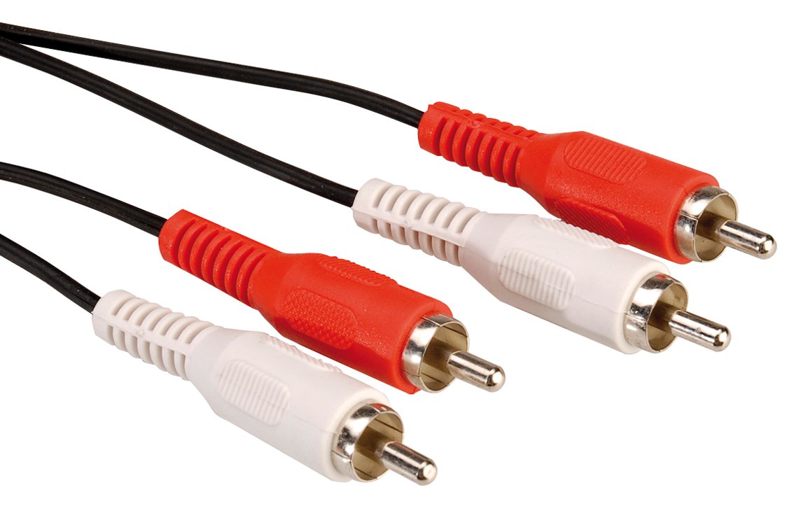 ROLINE RCA Cable, duplex ST/ST, 10m cavo audio Nero