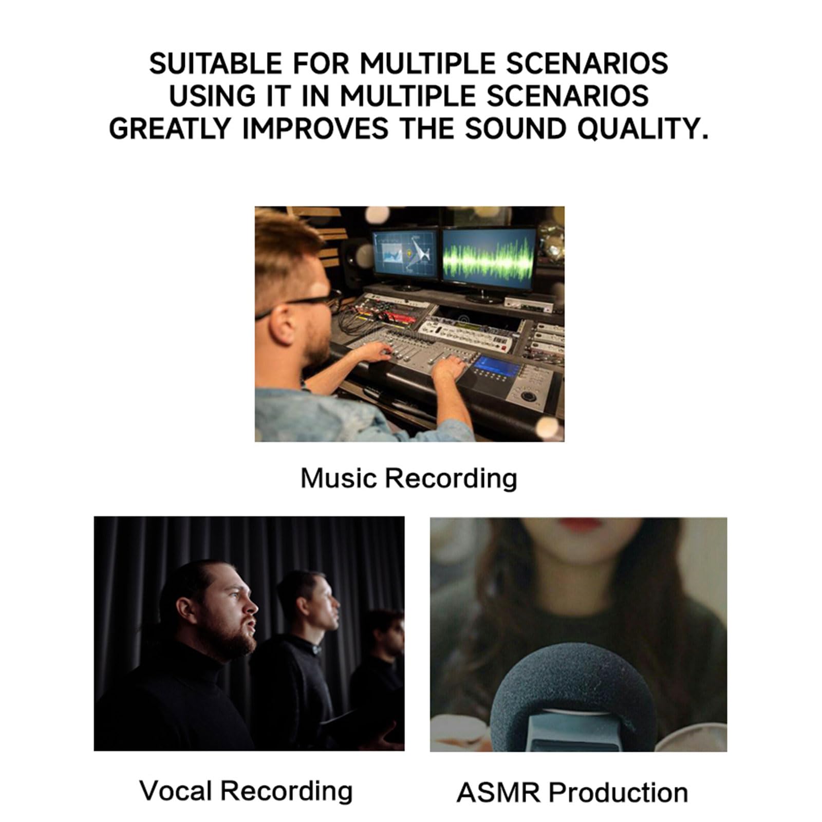 NUEAYMS Durabilità Costruzione in Metallo Interfacce Musicali USB Scheda Registrazione per podcaster Compatibilità multidispositivo Scheda Registrazione