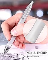 Vista 5 de Nicpro - Juego de 6 lápices mecánicos pastel de 0.02 pulgadas, lápices mecánicos lindos con agarre cómodo con 12 tubos de recambio de mina HB, 3