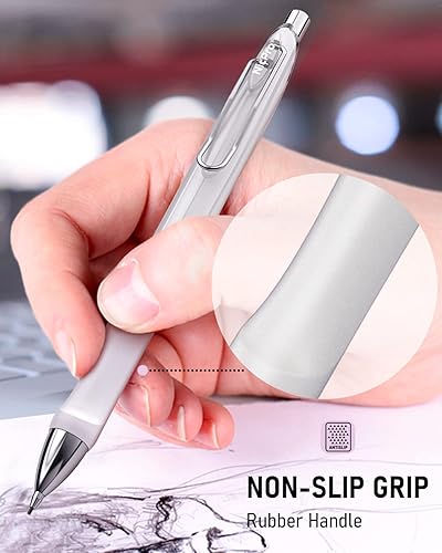 Miniatura 5 de Nicpro - Juego de 6 lápices mecánicos pastel de 0.02 pulgadas, lápices mecánicos lindos con agarre cómodo con 12 tubos de recambio de mina HB, 3