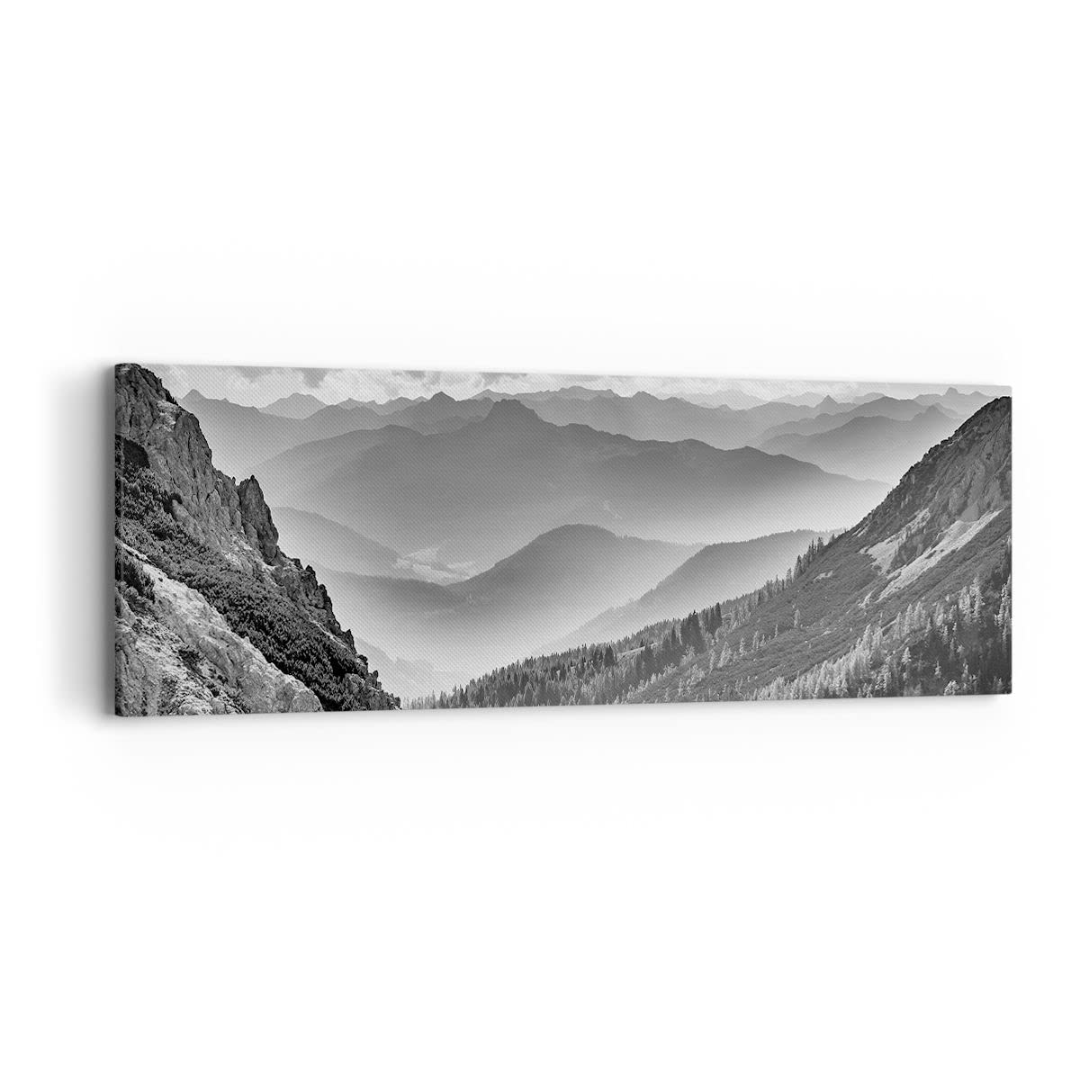 Eco Light Wall Art Quadro Su Tela Casa In Montagna, Quadri Moderni Natura Stampe Camere Da Letto 80 X 120 Cm E Coffe Collage Set Di 4