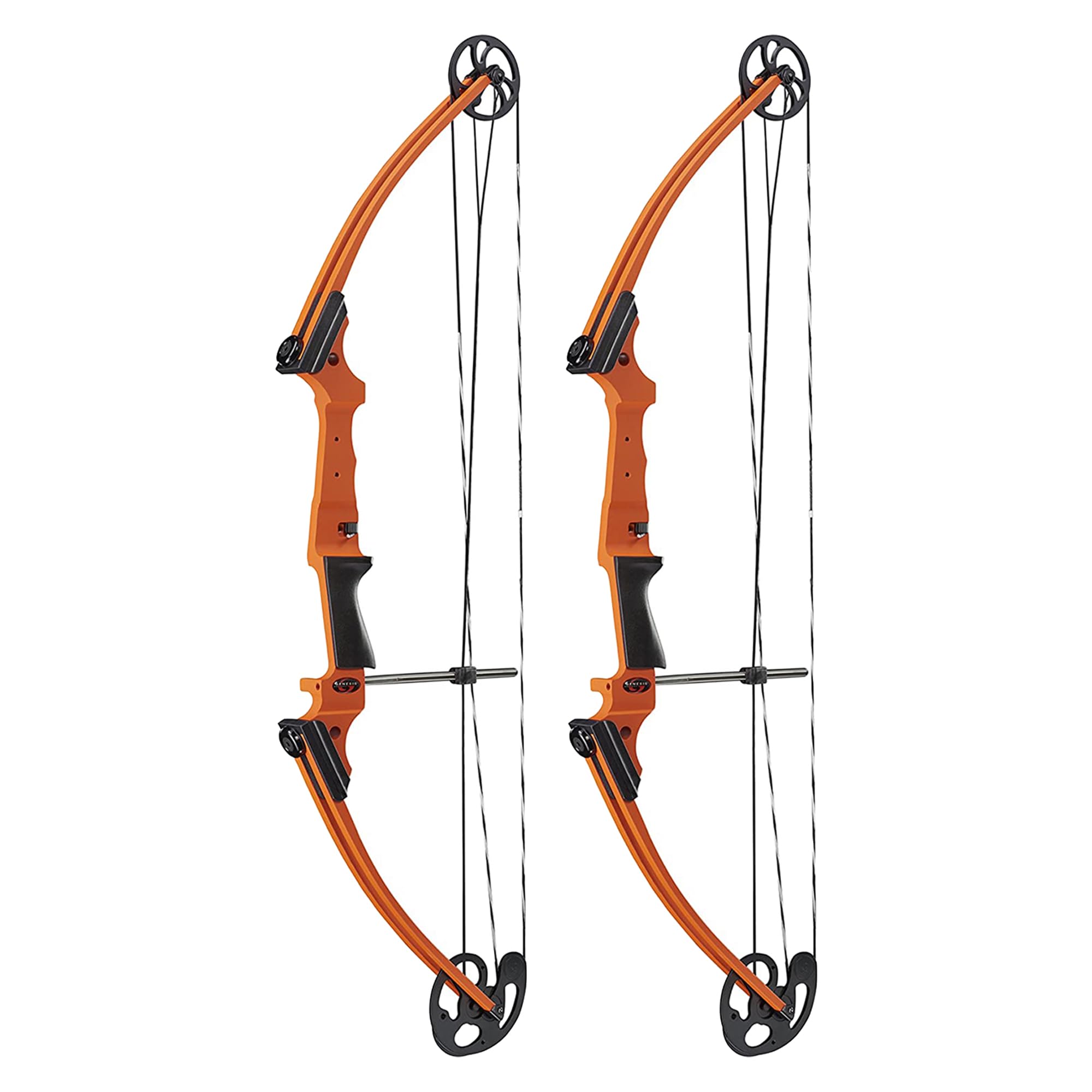 Genesis Archery 2 Pack Original Compound Bow - Adjustable Riser, 15