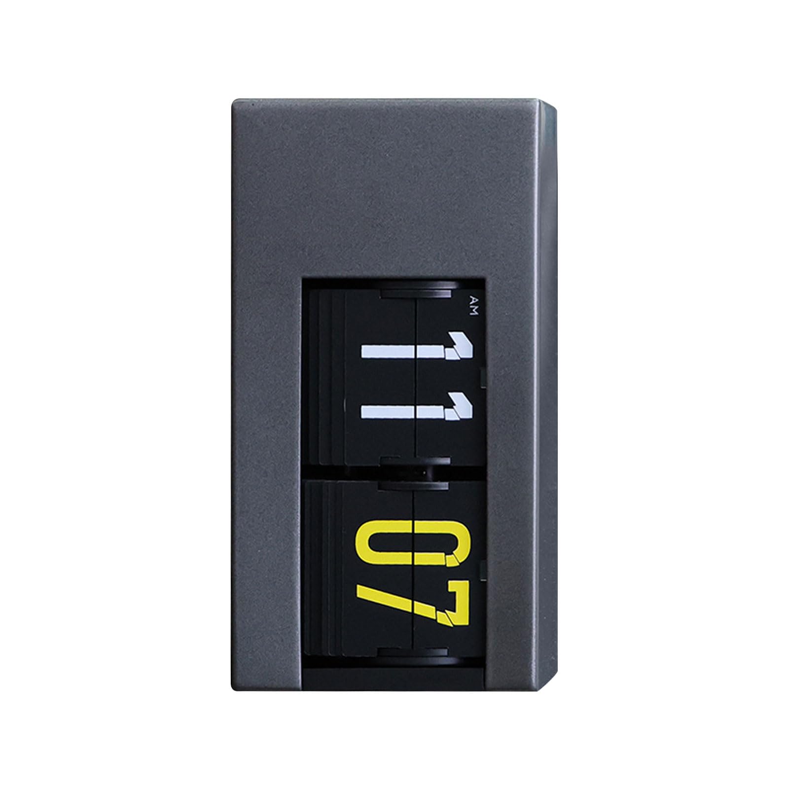 Shntig Quiet Turning Clock with Soft Glow Light Ideal for Nightstand or Bookshelf Display Quiet Toss Display Clock