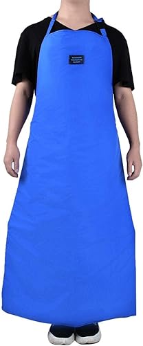 Delantal de seguridad a baja temperatura impermeable y transpirable con delantal criogénico ultra baja temperatura protección de nitrógeno azul